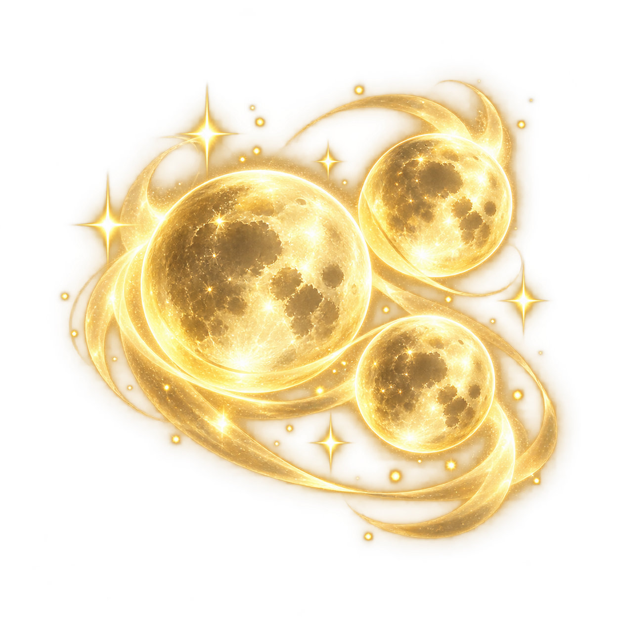 Golden Moon Mote Cluster