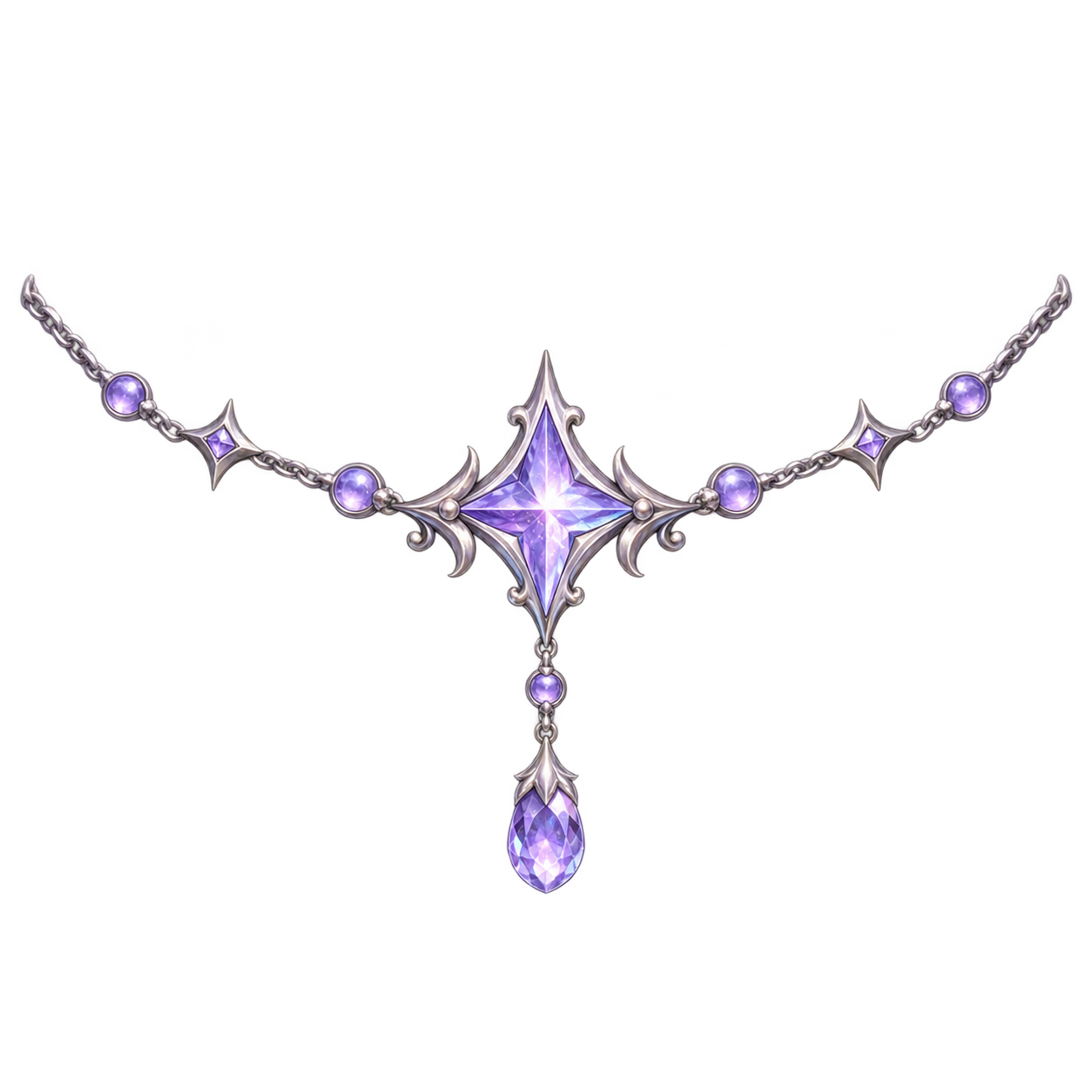 Lavender Star Forehead Gem