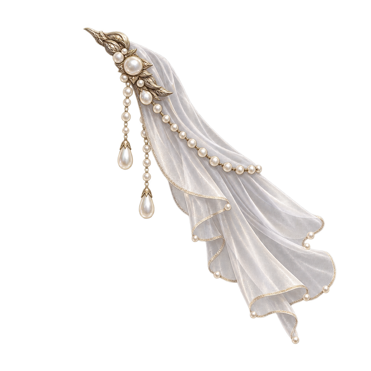 Pearl Side Veil