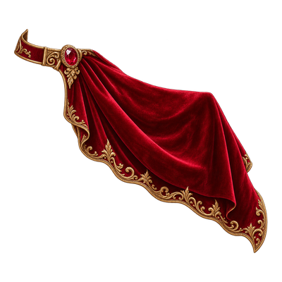 Scarlet Velvet Capelet