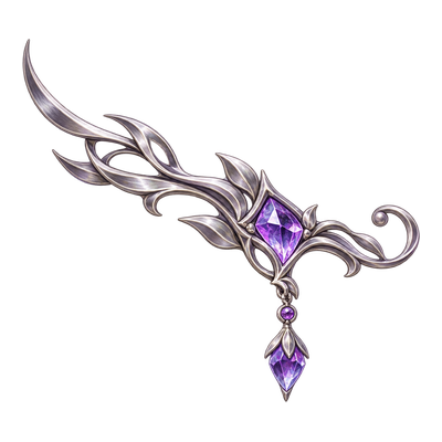 Silver Whisker Charm